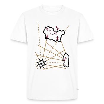 Treasure - anchorage - 3 Color Vector - Men's Premium Organic T-Shirt - white - Front - Nico (187cm)