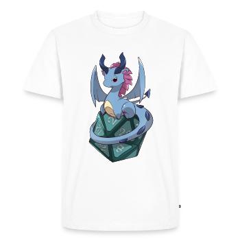 Dragon D20 - T-shirt Premium bio Homme - blanc - Devant - Nico (187cm)