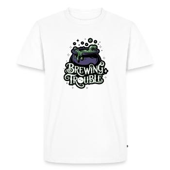 Hexenkessel – Problème de brassage - T-shirt Premium bio Homme - blanc - Devant - Nico (187cm)