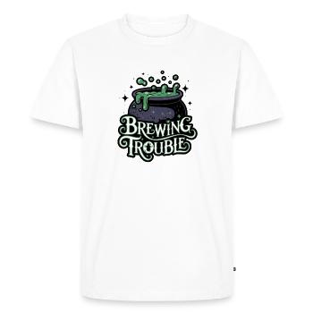 Hexenkessel – Problème de brassage - T-shirt Premium bio Homme - blanc - Devant - Nico (187cm)