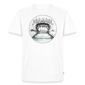 Salaire Zeche Zollern Dortmund - T-shirt Premium bio Homme - blanc - Devant - Nico (187cm)