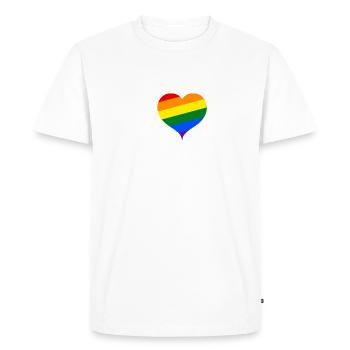 Schwul Schwule Homosexualität Toleranz Spruch - Männer Premium Bio T-Shirt - Weiß - Vorne - Nico (187cm)