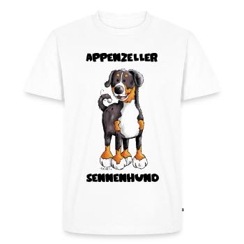 Mignon Appenzeller Sennenhund - T-shirt Premium bio Homme - blanc - Devant - Nico (187cm)