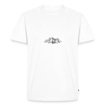 Escalade rocher randonnée cadeau escalade enfant montagne - T-shirt Premium bio Homme - blanc - Devant - Nico (187cm)
