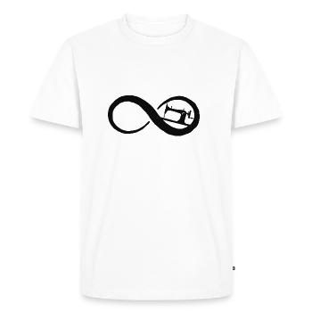 sew - Men's Premium Organic T-Shirt - white - Front - Nico (187cm)