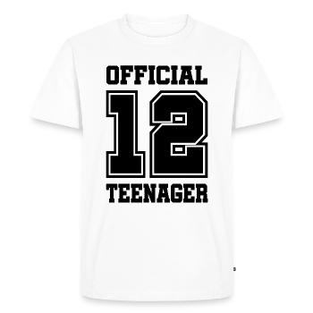 12 Jahre Geburtstag Teenager - Männer Premium Bio T-Shirt - Weiß - Vorne - Nico (187cm)