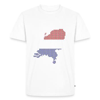 Koningsdag Pays-Bas drapeau et couleurs nationales - T-shirt Premium bio Homme - blanc - Devant - Nico (187cm)