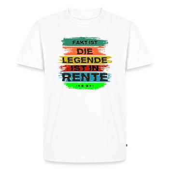 Craftsman Retirement Legend Rétro Meilleure vente Sunset - T-shirt Premium bio Homme - blanc - Devant - Nico (187cm)