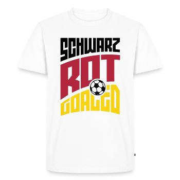 Schwarz Rot Goaled - Men's Premium Organic T-Shirt - white - Front - Nico (187cm)