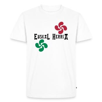 Euskal Herria - Lauburu - T-shirt Premium bio Homme - blanc - Devant - Nico (187cm)