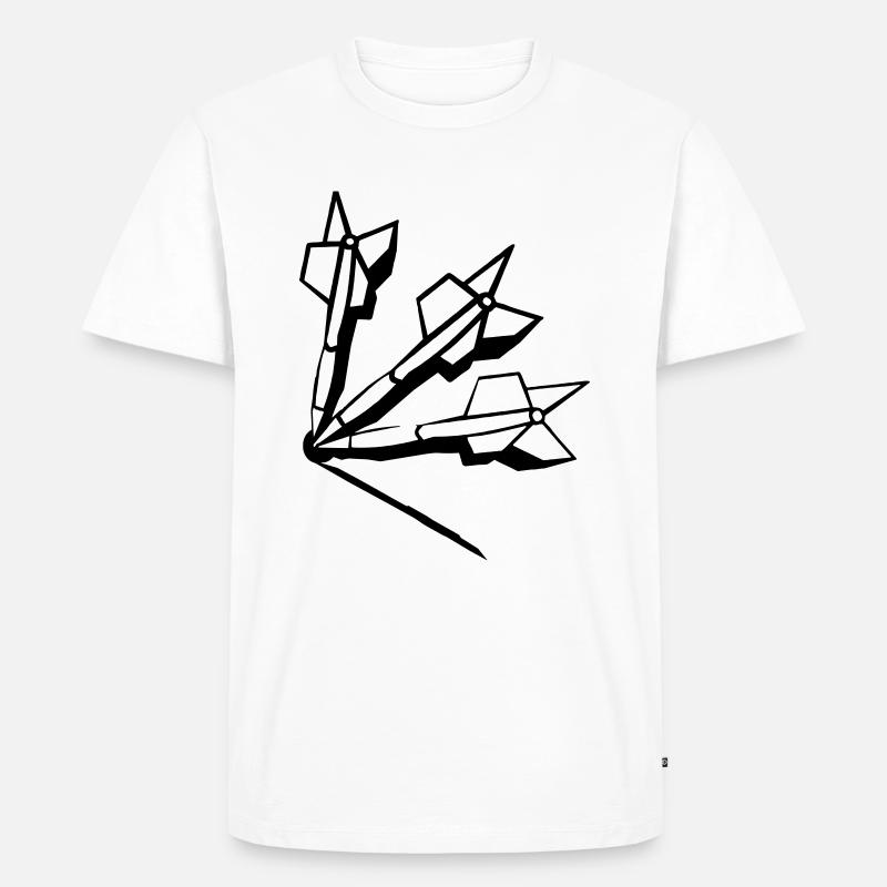 darten - Männer Premium Bio T-Shirt - Weiß