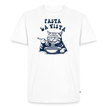 Pâtes La Vista - T-shirt Premium bio Homme - blanc - Devant - Nico (187cm)