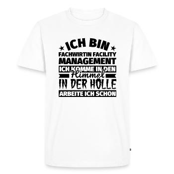 Fachwirtin Facility Management Geschenk lustig Him - Männer Premium Bio T-Shirt - Weiß - Vorne - Nico (187cm)