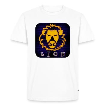 LION (Lion) - T-shirt Premium bio Homme - blanc - Devant - Nico (187cm)