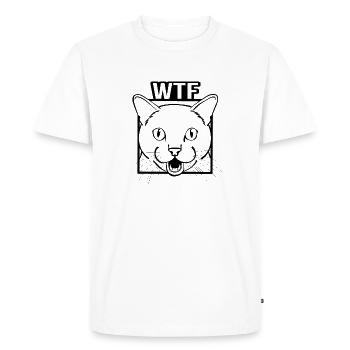 WTF - T-shirt Premium bio Homme - blanc - Devant - Nico (187cm)