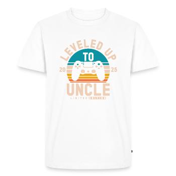 Ascended to Uncle 2025 - Men's Premium Organic T-Shirt - white - Front - Nico (187cm)