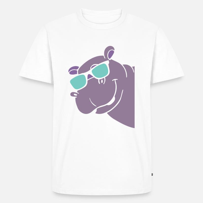Nilpferd - Männer Premium Bio T-Shirt - undefined