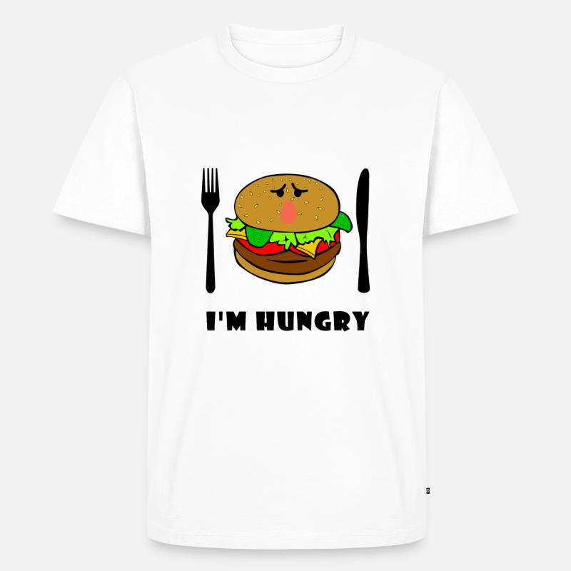 hamburger - T-shirt Premium bio Homme - blanc