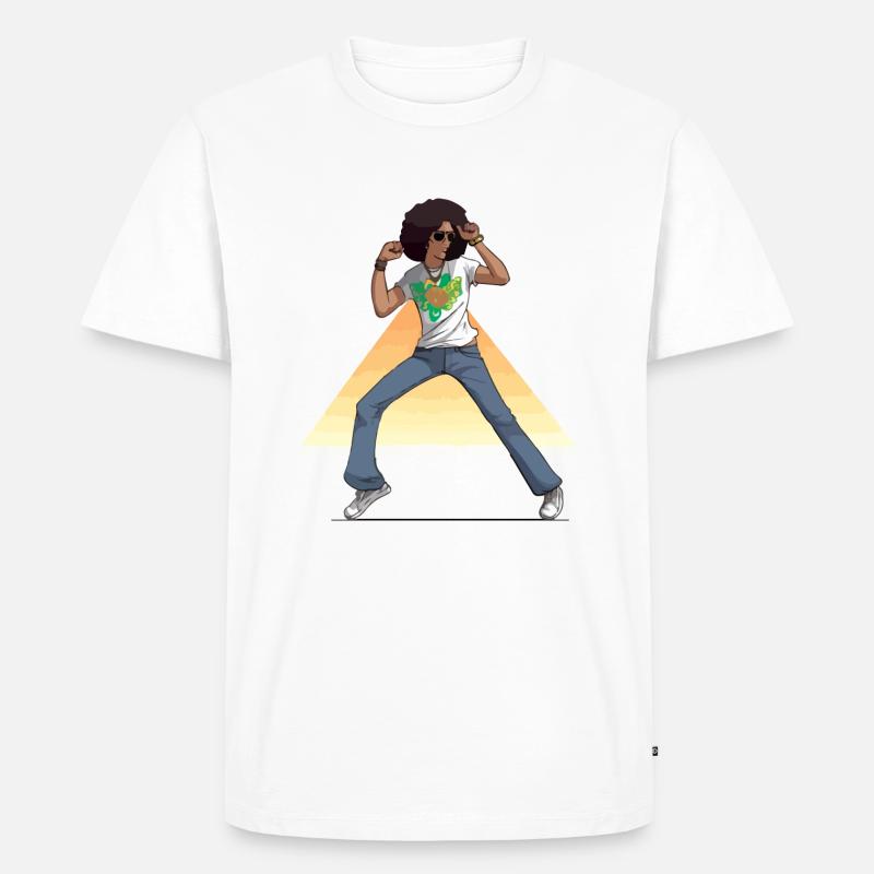 Max disco dancer - Men's Premium Organic T-Shirt - white