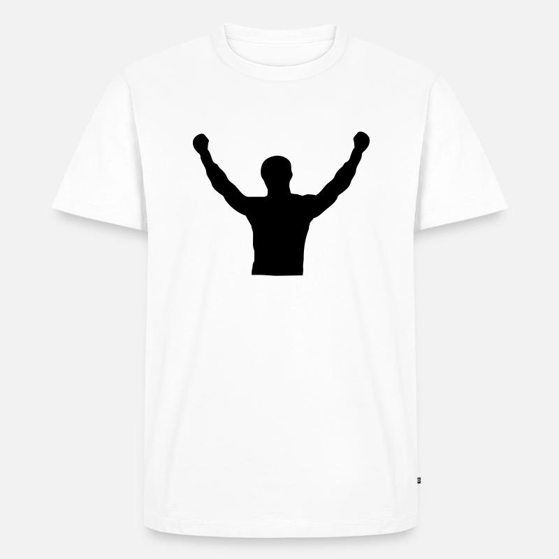 Sieger - Männer Premium Bio T-Shirt - Weiß