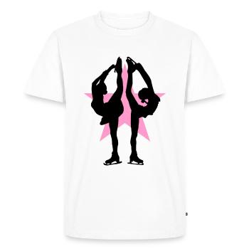 Patinage artistique patinage chiffres de danse sur glace - T-shirt Premium bio Homme - blanc - Devant - Nico (187cm)