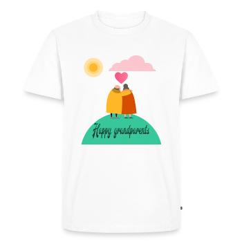 Grand parents - T-shirt Premium bio Homme - blanc - Devant - Nico (187cm)