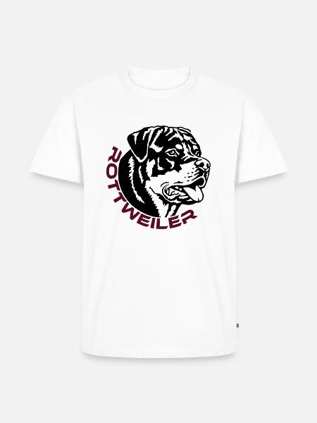 570 Rottweiler dog - Men's Premium Organic T-Shirt - white
