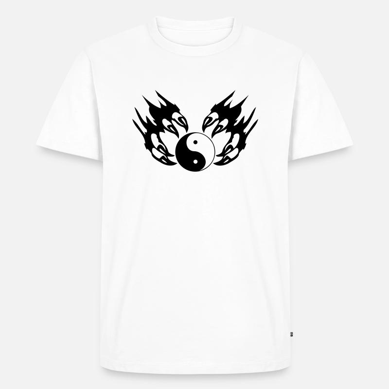 tribal_kralle - Männer Premium Bio T-Shirt - Weiß