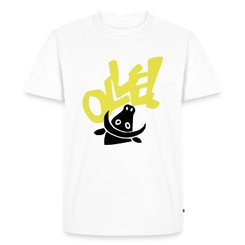 toto olle - T-shirt Premium bio Homme - blanc - Devant - Nico (187cm)