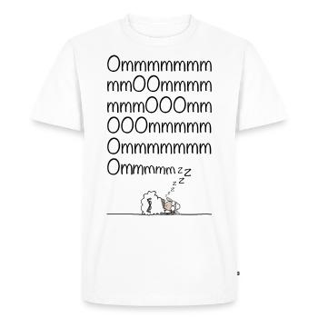 Meditation - Men's Premium Organic T-Shirt - white - Front - Nico (187cm)