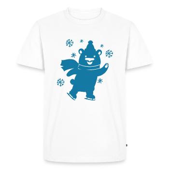 Ours - Panda Forêt Nature Liberté Sauvage - T-shirt Premium bio Homme - blanc - Devant - Nico (187cm)
