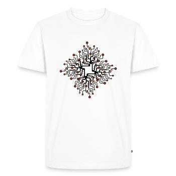 Netzwerk_2f - T-shirt Premium bio Homme - blanc - Devant - Nico (187cm)