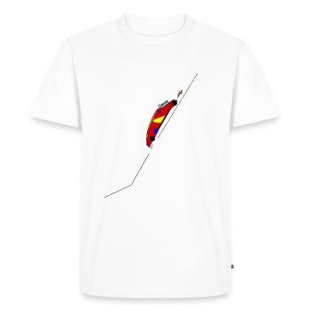 Classique - T-shirt Premium bio Homme - blanc - Devant - Nico (187cm)