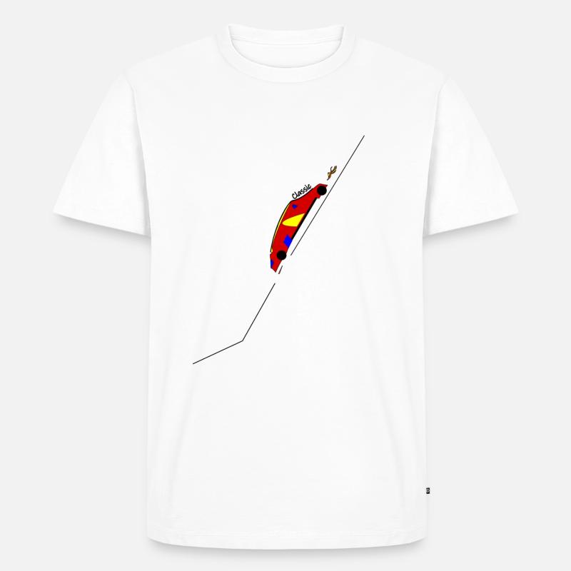 Klassisch - Männer Premium Bio T-Shirt - Weiß