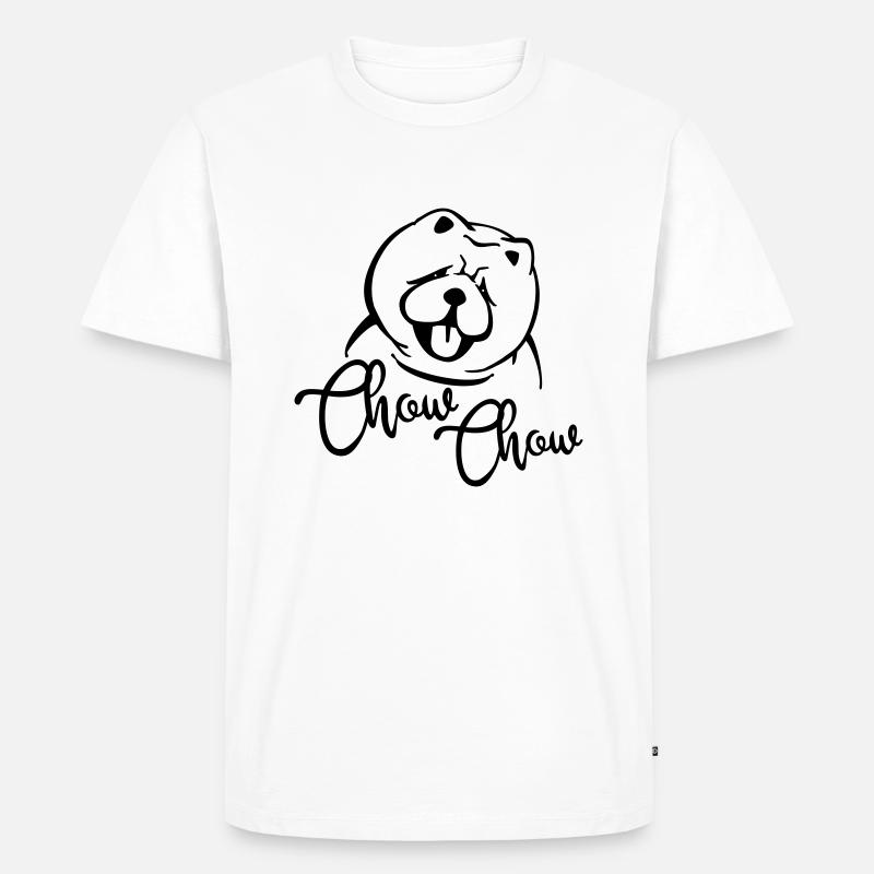 Chow-Chow - Männer Premium Bio T-Shirt - Weiß