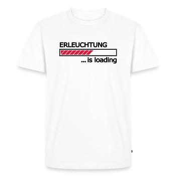 Enlightenment is loading progress bar Loading Bar - Men's Premium Organic T-Shirt - white - Front - Nico (187cm)