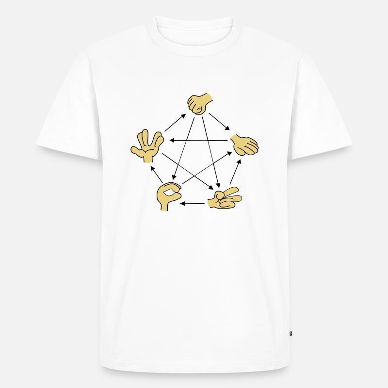 Lizard Spock - Männer Premium Bio T-Shirt - Weiß