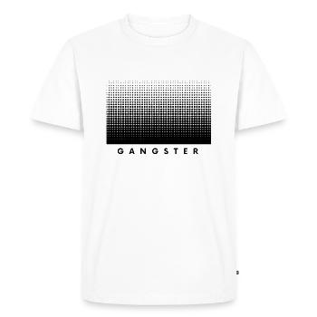 gangster - T-shirt Premium bio Homme - blanc - Devant - Nico (187cm)