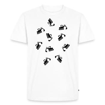de nombreux chantiers de chantier de dragage - T-shirt Premium bio Homme - blanc - Devant - Nico (187cm)
