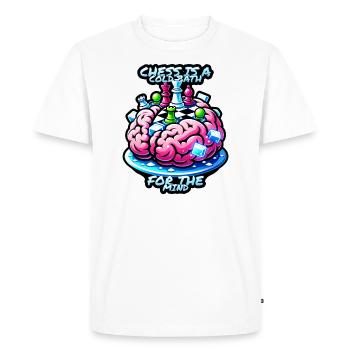 Chess is a cold bath for the mind - Men's Premium Organic T-Shirt - white - Front - Nico (187cm)