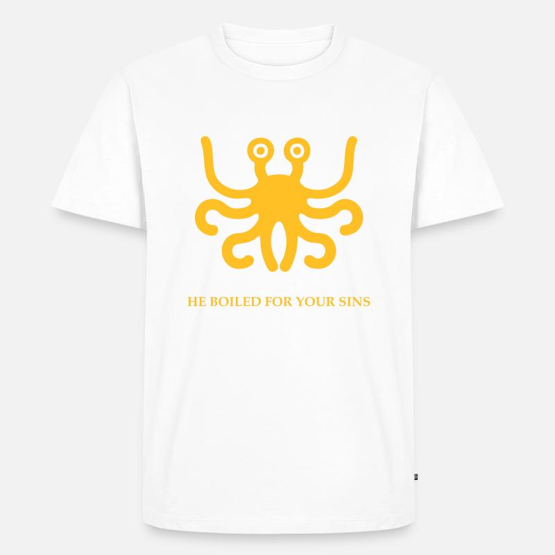 FSM Boiled - Männer Premium Bio T-Shirt - Weiß