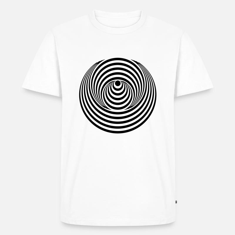 VERTIGO - Männer Premium Bio T-Shirt - Weiß