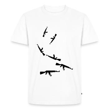 Rifle icon icon - Men's Premium Organic T-Shirt - white - Front - Nico (187cm)
