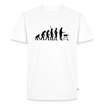 evolution_grill - T-shirt Premium bio Homme - blanc - Devant - Nico (187cm)