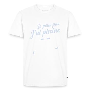 Je peux pas ultime - T-shirt Premium bio Homme - blanc - Devant - Nico (187cm)