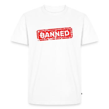 Forbidden, banned, rejected, ostracized - Men's Premium Organic T-Shirt - white - Front - Nico (187cm)