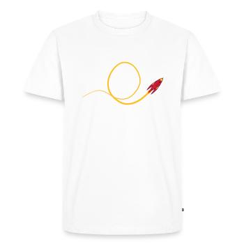 Missile volant Looping - T-shirt Premium bio Homme - blanc - Devant - Nico (187cm)
