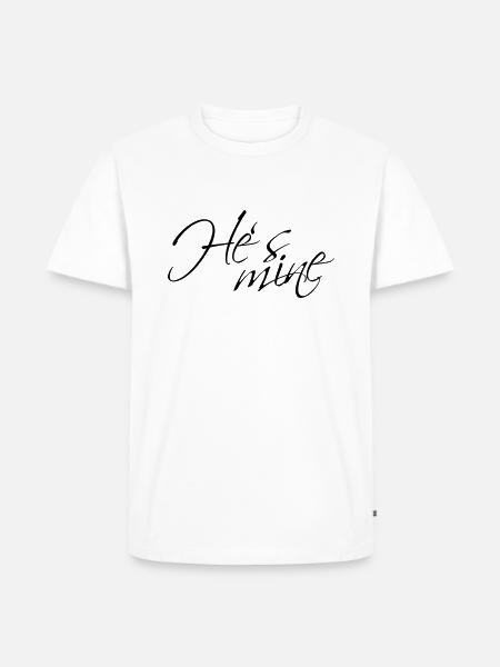 Hes mine - Men's Premium Organic T-Shirt - white