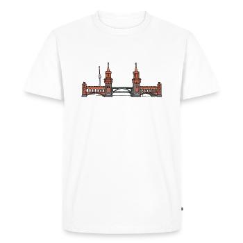 Oberbaum Bridge BERLIN c - Men's Premium Organic T-Shirt - white - Front - Nico (187cm)