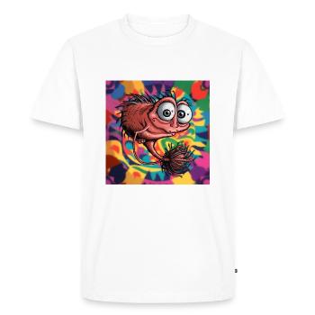 Little mystical funny creature - Men's Premium Organic T-Shirt - white - Front - Nico (187cm)